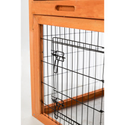 NATURA králíkárna s výběhem 116 x 97 x 63 cm, hnědá