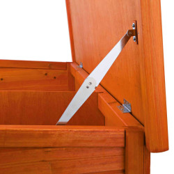 NATURA králíkárna pro malá zvířata, 2 patra 116 x 111 x 65 cm, světlehnědá