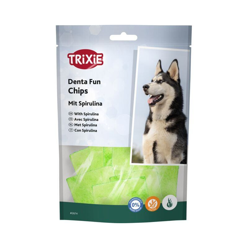 DentaFun žvýkací chipsy se spirulinou