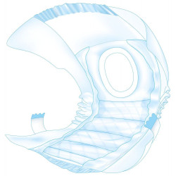 Papírové pleny pro feny (12 ks/bal.)