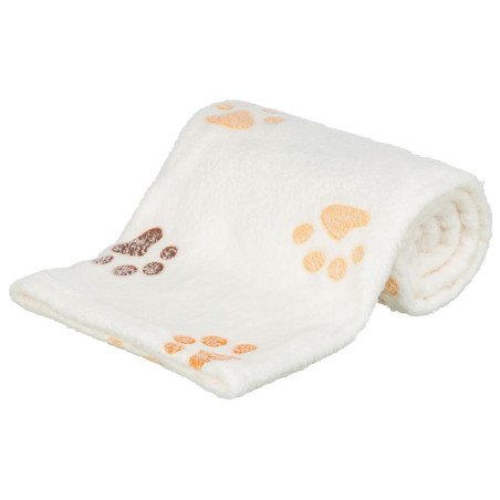 Flísová deka LINGO, bílo/béžová