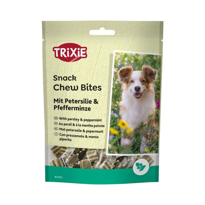 DentaFun Chew Bites, žvýkací bonbony petržel+máta 150 g