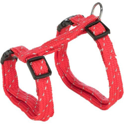 Nylonový postroj reflexní pro kočku, 27-45cm/10 mm, 1,3m