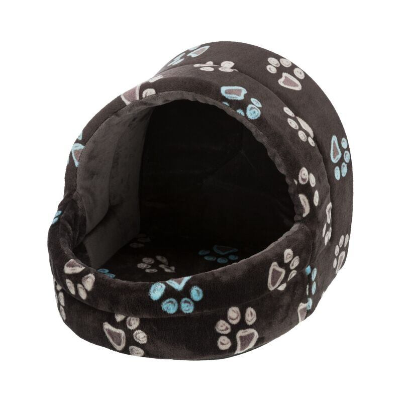 Plyšová kukaň JIMMY 40 x 35 x 35 cm taupe-šedá s tlapkami