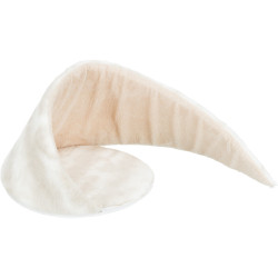 NELLI plyšová jeskyně, na zip odepínací okraje, béžová