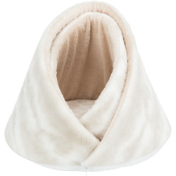 NELLI plyšová jeskyně, na zip odepínací okraje, béžová