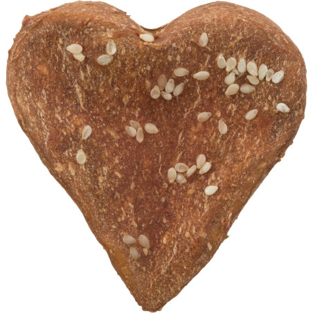 DentaFun Chicken Love, srdce z buvolí kůže balené kuřecím masem [150 ks], 6 cm / 25 g