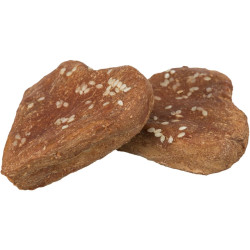 DentaFun Chicken Love, srdce z buvolí kůže balené kuřecím masem [150 ks], 6 cm / 25 g