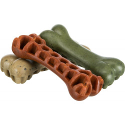 DentaFun Veggie Honey Comb Bone, kostička s mořskou řasou [60 ks], 8,5 cm / 28 g