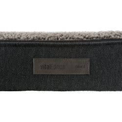 Ortopedická pohovka BENDSON Vital s 1/2 okrajem, obdélníková, tmavě šedá/světle šedá