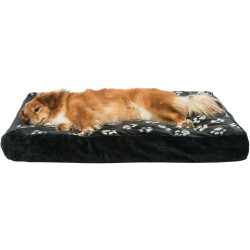 Obdélníkový polštář JIMMY černý s tlapkami