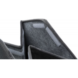 LIVIA měkká boudička, tmavošedá/bílá