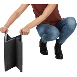 LIVIA měkká boudička, tmavošedá/bílá