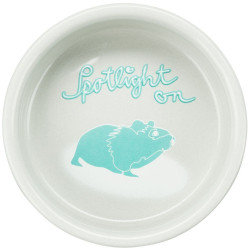 Keramická miska s puntíky, pro křečky, 90 ml/ ø 8 cm