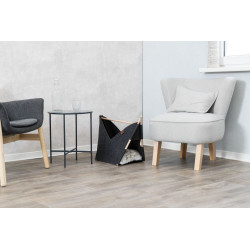 Jeskyně ELISE s polštářkem, 63 × 44 × 30 cm, tvar loďka, filc, antracit