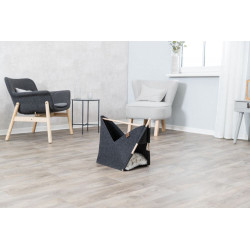 Jeskyně ELISE s polštářkem, 63 × 44 × 30 cm, tvar loďka, filc, antracit