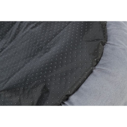 HARVEY plyšová jeskyně s hebkým vlasem, šedá/bílo-černá