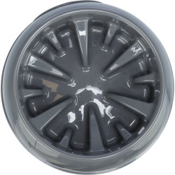 Miska k pomalému krmení, design slunečnice, plast/TPR