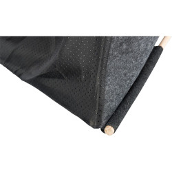 Jeskyňka TIPI - přístřešek ve tvaru týpí, 70 x 70 x 70 cm, plsť/dřevo, antracit