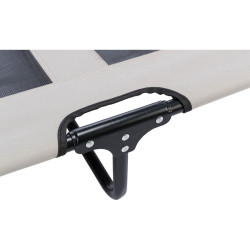 Lehátko se síťkou pro psy, černá/šedá