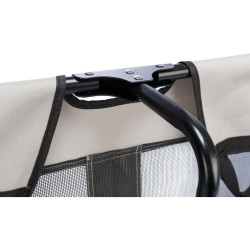 Lehátko se síťkou pro psy, černá/šedá