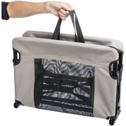 Lehátko se síťkou pro psy, černá/šedá