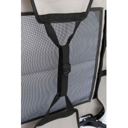 Lehátko se síťkou pro psy, černá/šedá