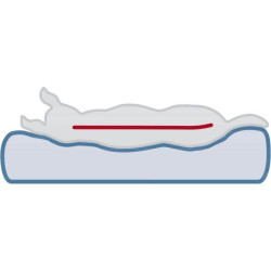 Ortopedická paměťová matrace LONNI, šedá