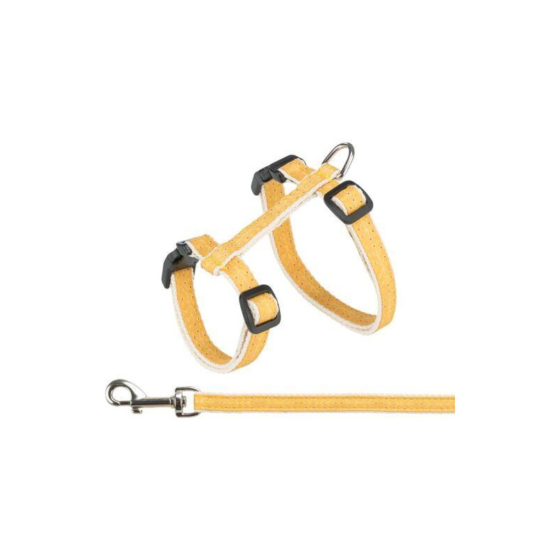 Postroj pro kočky s vodítkem, 27-45 cm/ 13 mm, 1,2 m, okrová