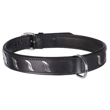 Obojek ACTIVE kožený - černý