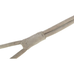 BE NORDIC kulaté kožené vodítko XS-L: 1.20 m/ 8 mm, šedá