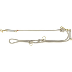 Soft Rope prodlužovací kulaté tkané vodítko, šedá/světlešedá