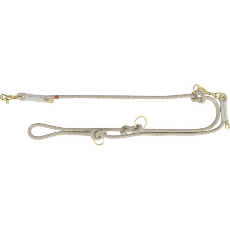 Soft Rope prodlužovací kulaté tkané vodítko, šedá/světlešedá