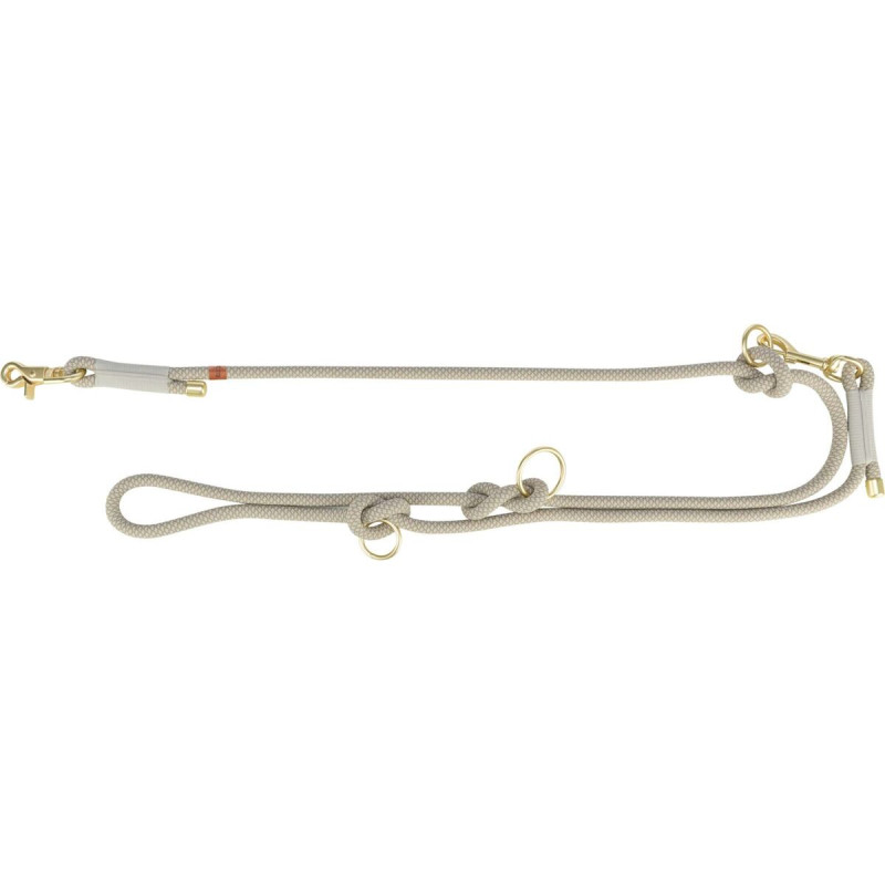 Soft Rope prodlužovací kulaté tkané vodítko, šedá/světlešedá