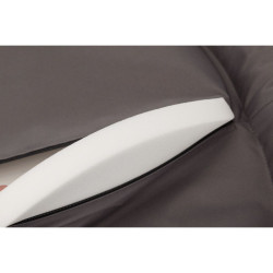 STRONG Edition oválný polštář SAMOA s okrajem, 80 x 60 cm, šedá