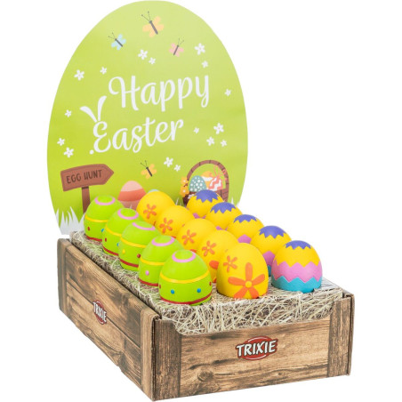 EASTER Display - velikonoční komplet se 30 ks latexových vajíček (8 cm) - LIMITOVANÁ NABÍDKA