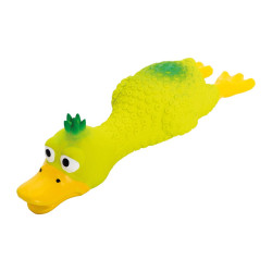 Oškubaná kachna s čupřinou, ležící, se zvukem, 18 cm, zelená, HipHop