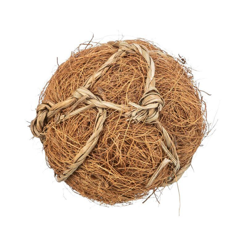 Míček - přírodní hračka pro hlodavce ø 6 cm, kokosová vlákna/mořská tráva