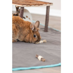 Set svazků tyček - přírodní hračka pro hlodavce 10 x 3 cm, lufa/dřeva/mořská tráva, 2 ks