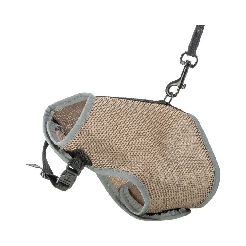 Postroj VESTA s vodítkem pro kočku 24-42 cm/1,20 m, šedobéžová