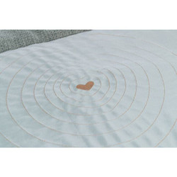 Podložka k ležení VIVIANA, sametová tkanina, modrošedá