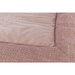 Podložka k ležení VIVIANA, sametová tkanina, antická růžová