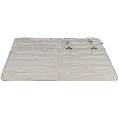 CityStyle cestovní deka, umělá kůže 80 x 80 cm, světle šedá