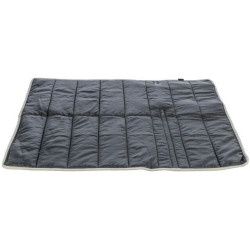 CityStyle cestovní deka, umělá kůže 80 x 80 cm, světle šedá