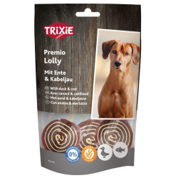 PREMIO Lolly, lízátko s kachnou a treska, 11 cm/ 80 g