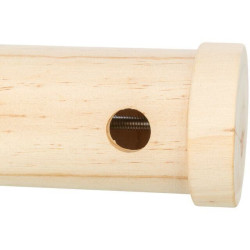 Váleček na pamlsky, hračka pro hlodavce, ø 6 × 11 cm, přírodní dřevo