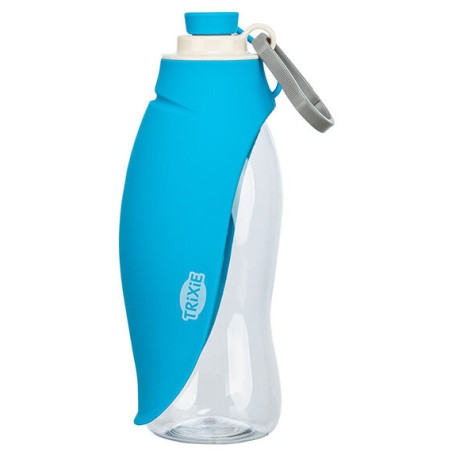 Lahev na vodu se sklopnou silikonovou miskou, 0.55 l, plast/silikon