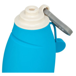 Lahev na vodu se sklopnou silikonovou miskou, 0.55 l, plast/silikon