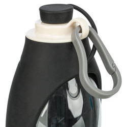 Lahev na vodu se sklopnou silikonovou miskou, 0.55 l, plast/silikon