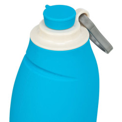 Lahev na vodu se sklopnou silikonovou miskou, 0.55 l, plast/silikon